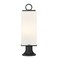 Z-Lite Sana 2 Light Outdoor Pier Mounted Fixture, Black & White Opal 593PHMR-553PM-BK - alternate 2